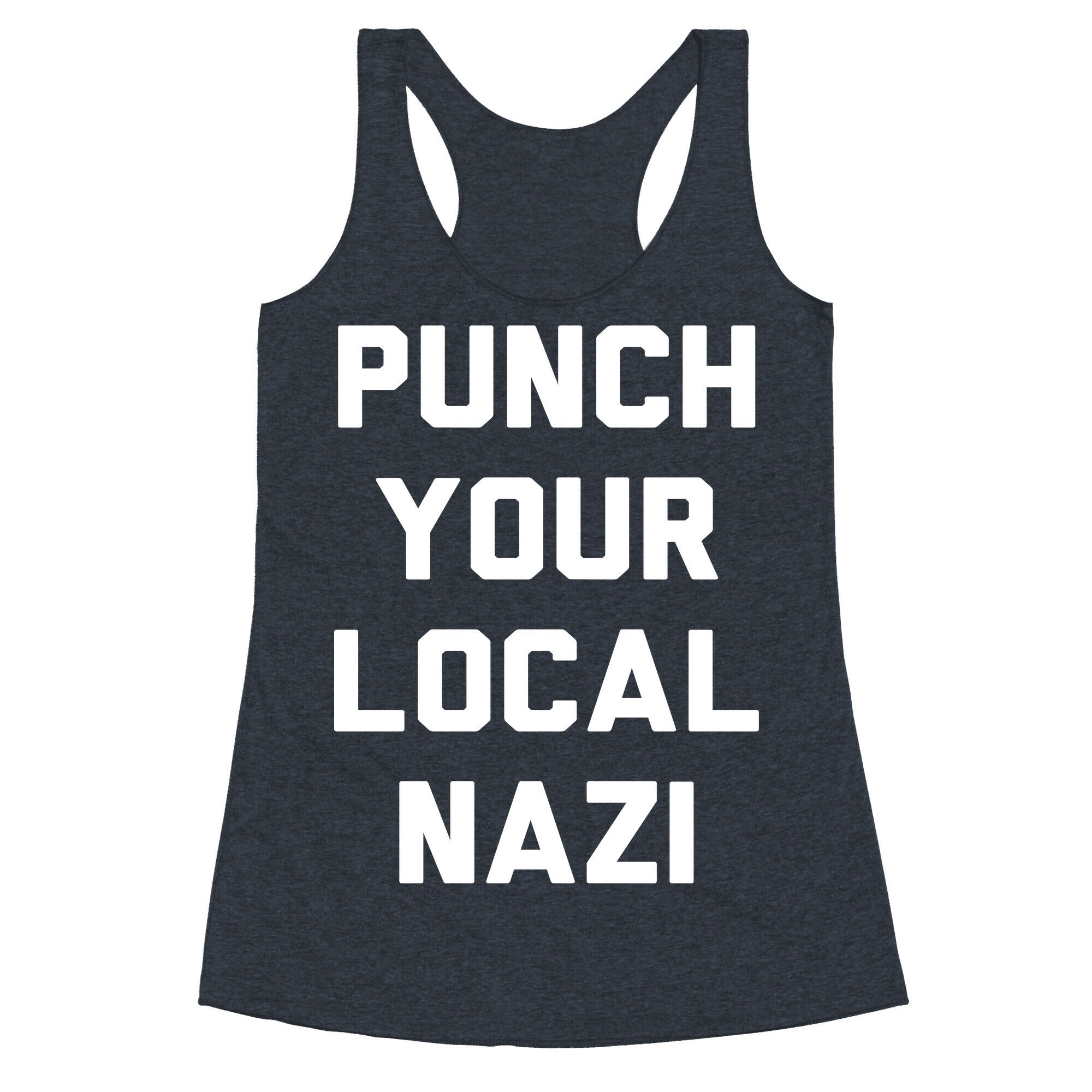 Punch Your Local Nazi Racerback Tank